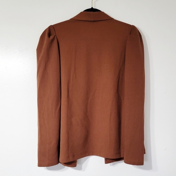 Andree by Unit Puff Sleeve Chestnut Brown Blazer Size S - Picture 4 of 11